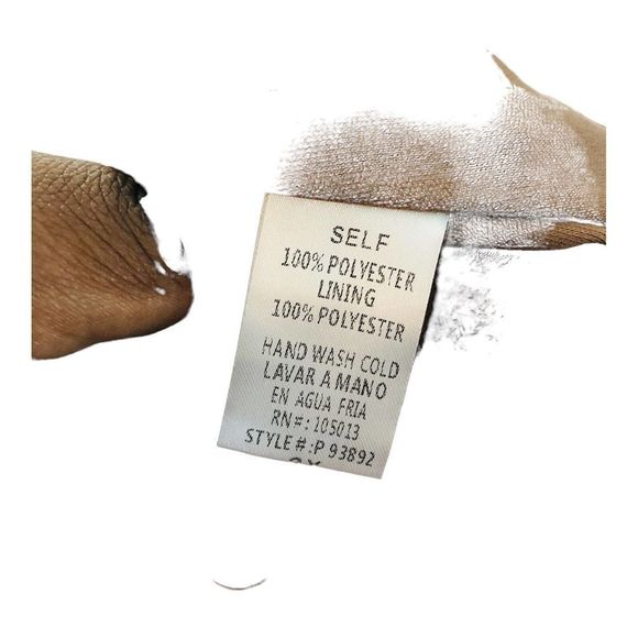 1466 Andree Women's sz 2X Brown Nude Textured Sheath Dress Knee Length - Picture 9 of 9